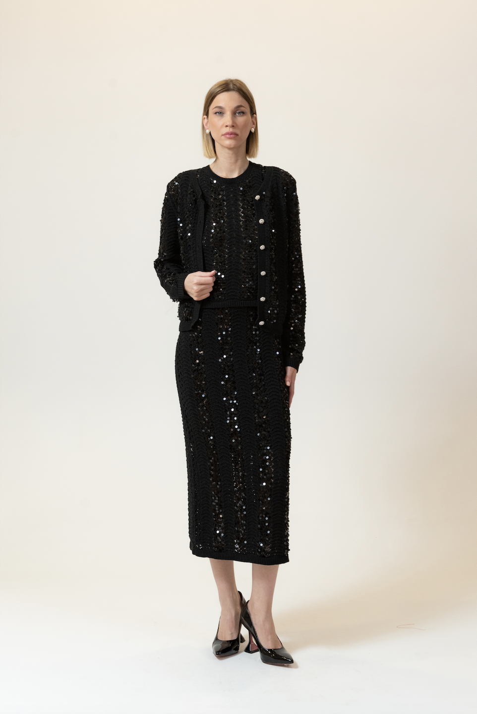 Жакет Гипюр черный