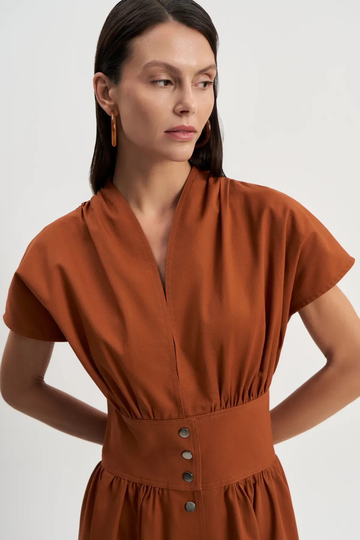 Платье Песочные часы (горчица)