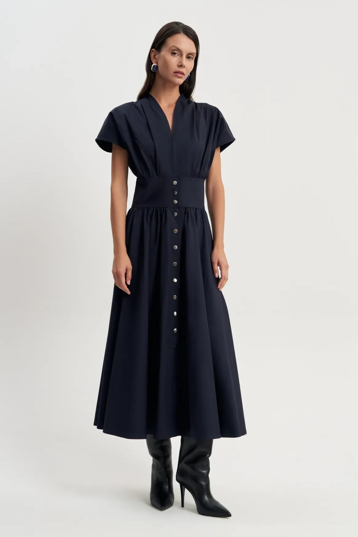 Платье Песочные часы (синее)