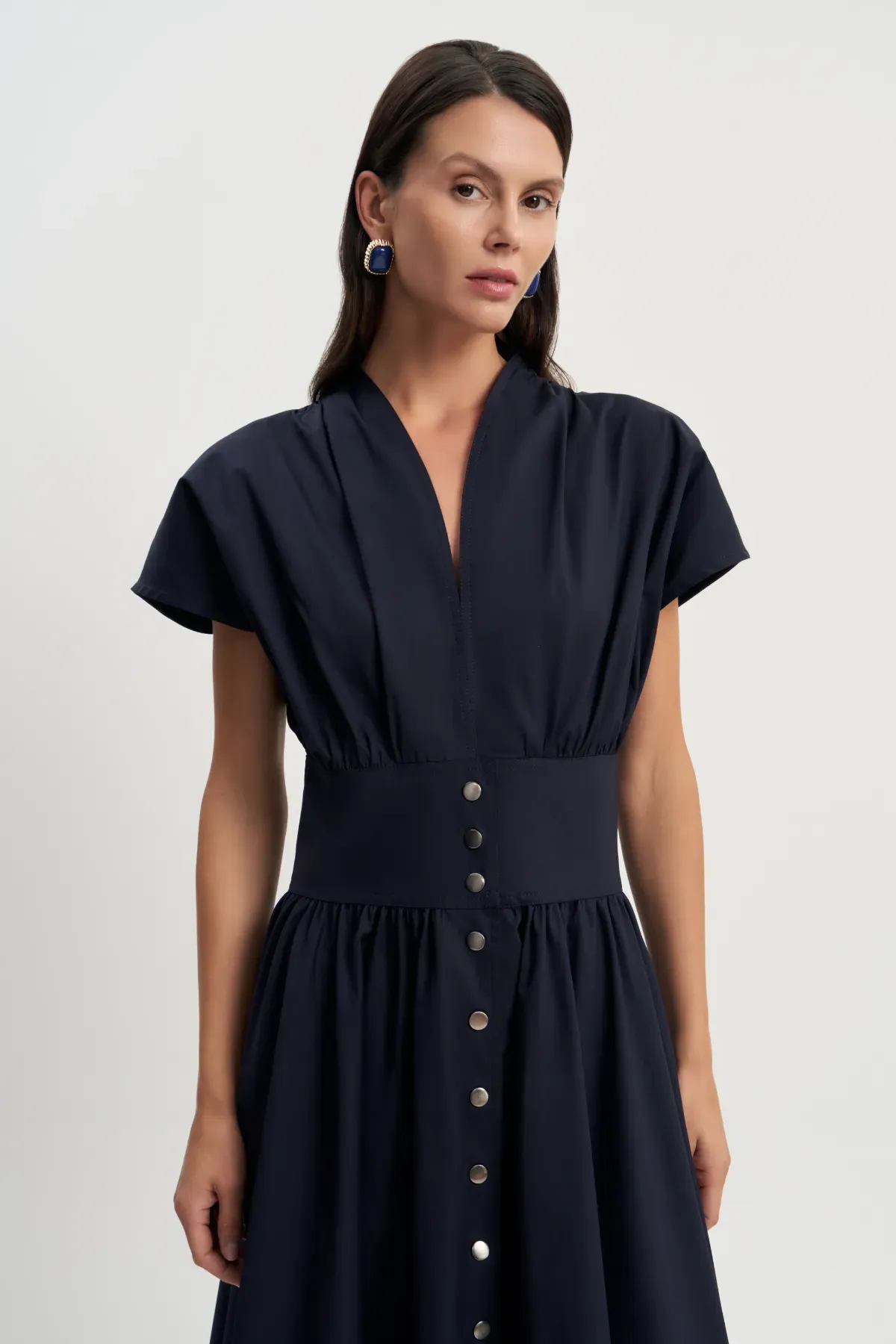 Платье Песочные часы (синее)