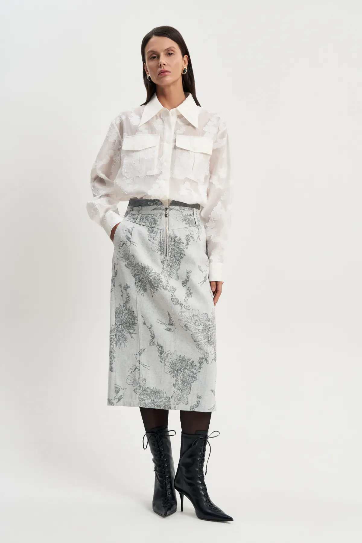 Блузка Цветы