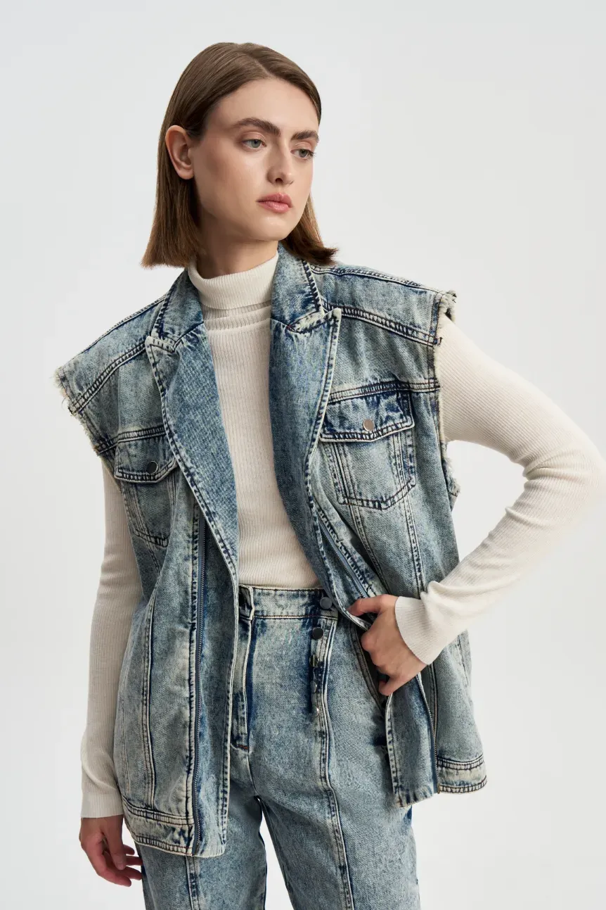 Джинсовый Жилет Варёнка