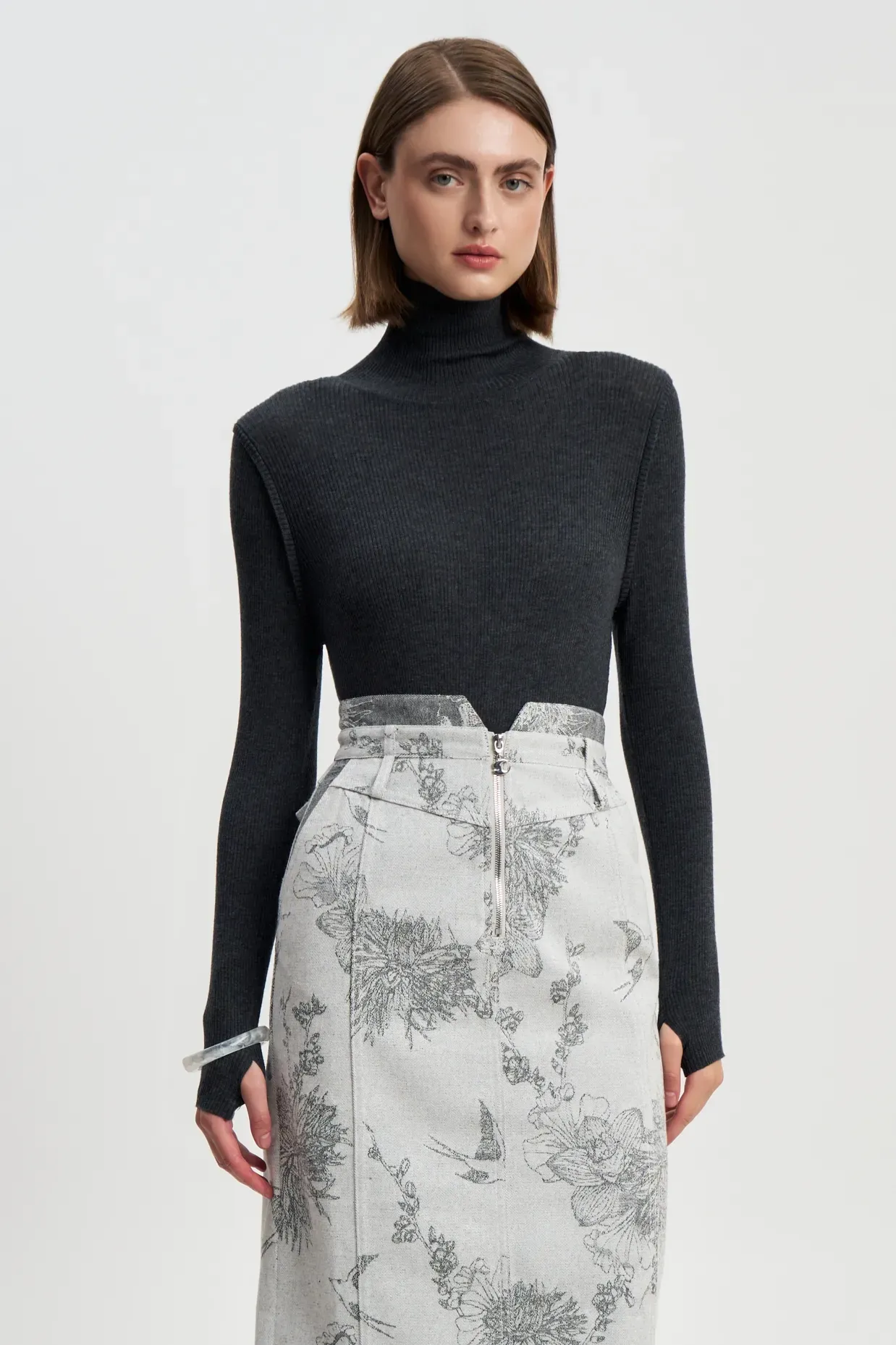 Водолазка серая