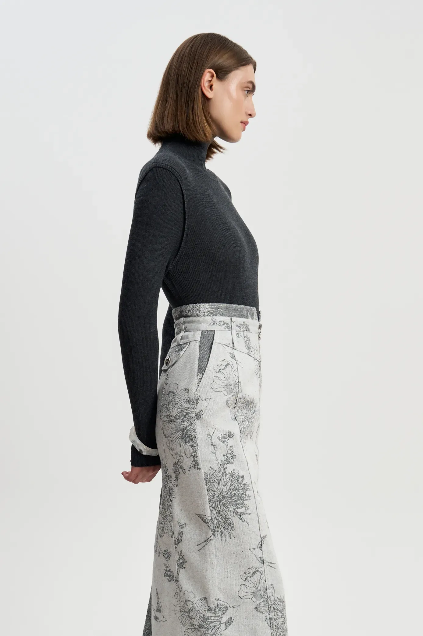 Водолазка серая