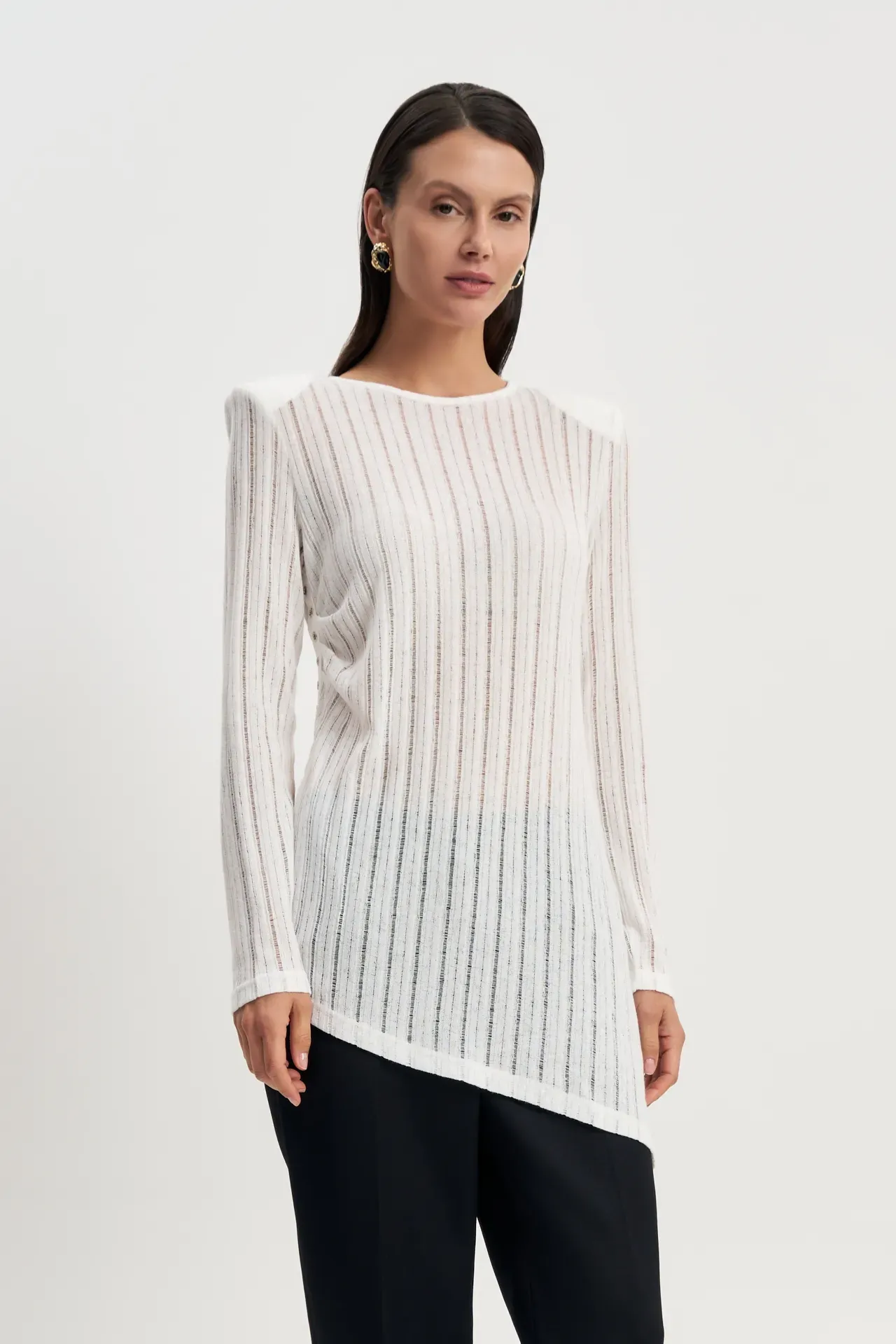 Джемпер Асимметрия (белый)