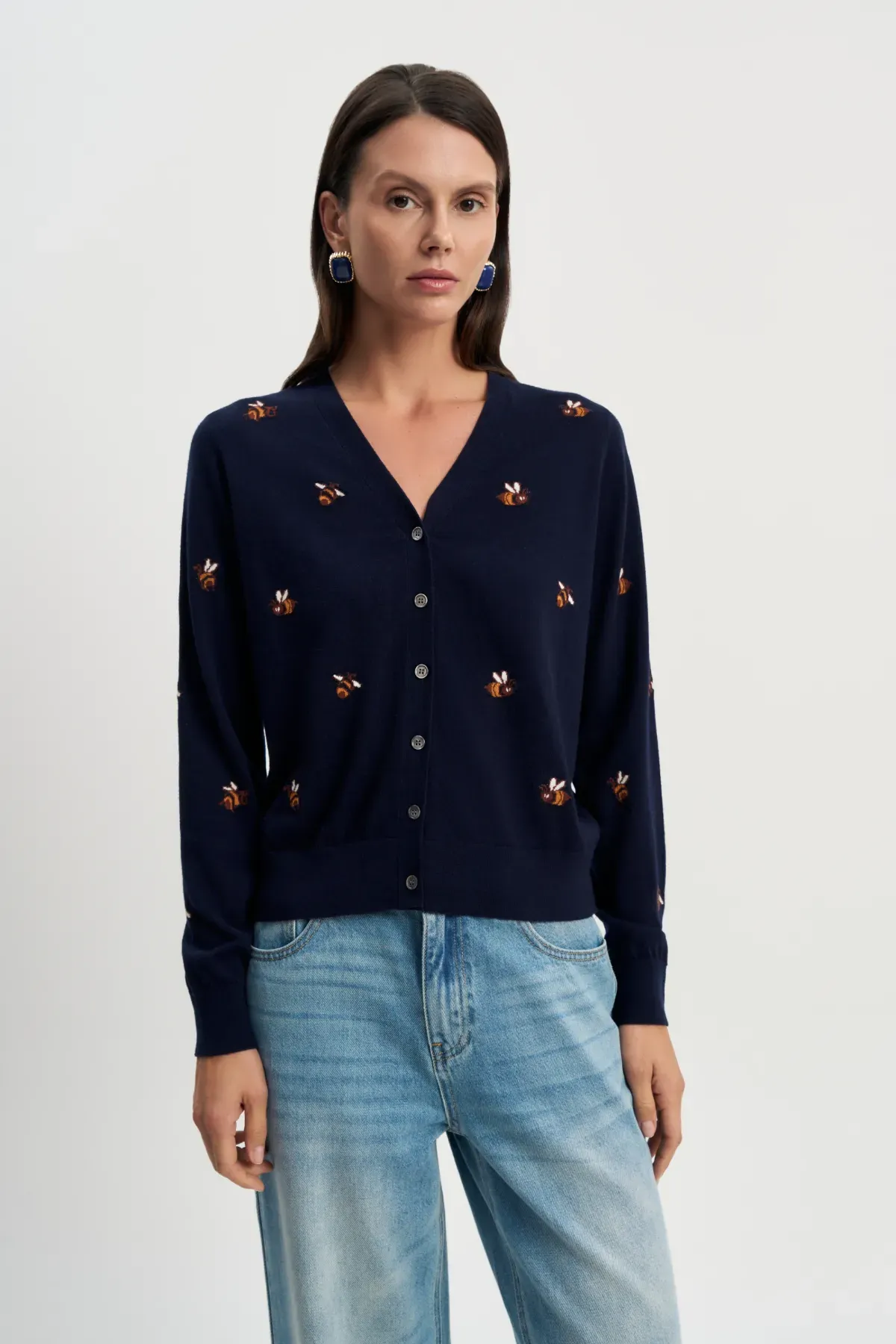 Кардиган «Пчелки» синий