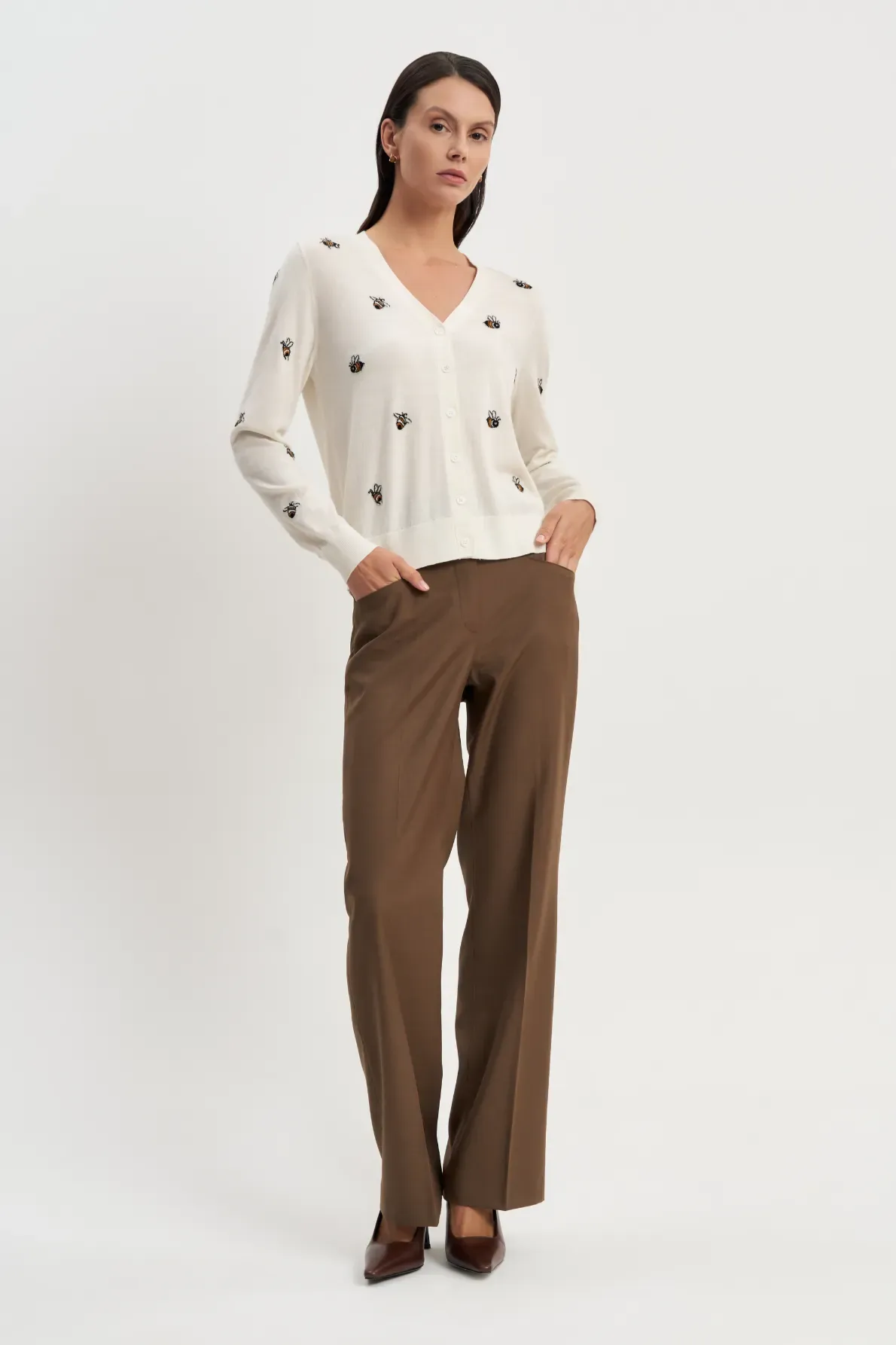 Кардиган «Пчелки» белый