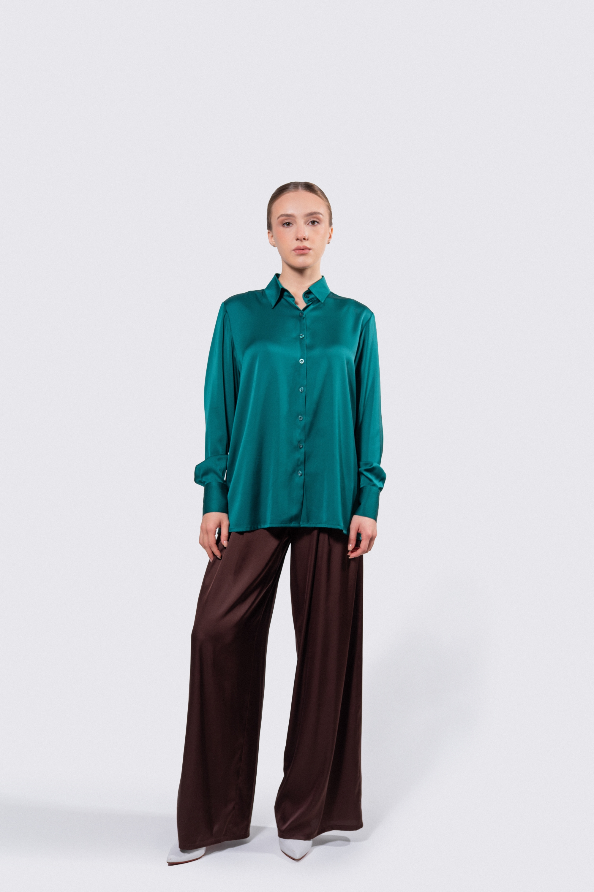 Блузка Classic (изумруд)